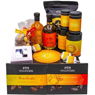Feinkost Geschenk-Set XXL ''Power Booster'' Hallingers DE