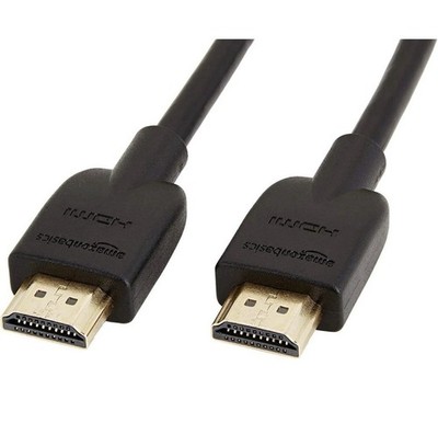 AmazonBasics High-Speed HDMI Cable 10 ft Gold-Plated Black
