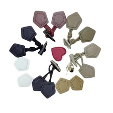 5pcs Faux Leather Sew-on Toggles Closures Accessory Horn Buttons Crafts Material