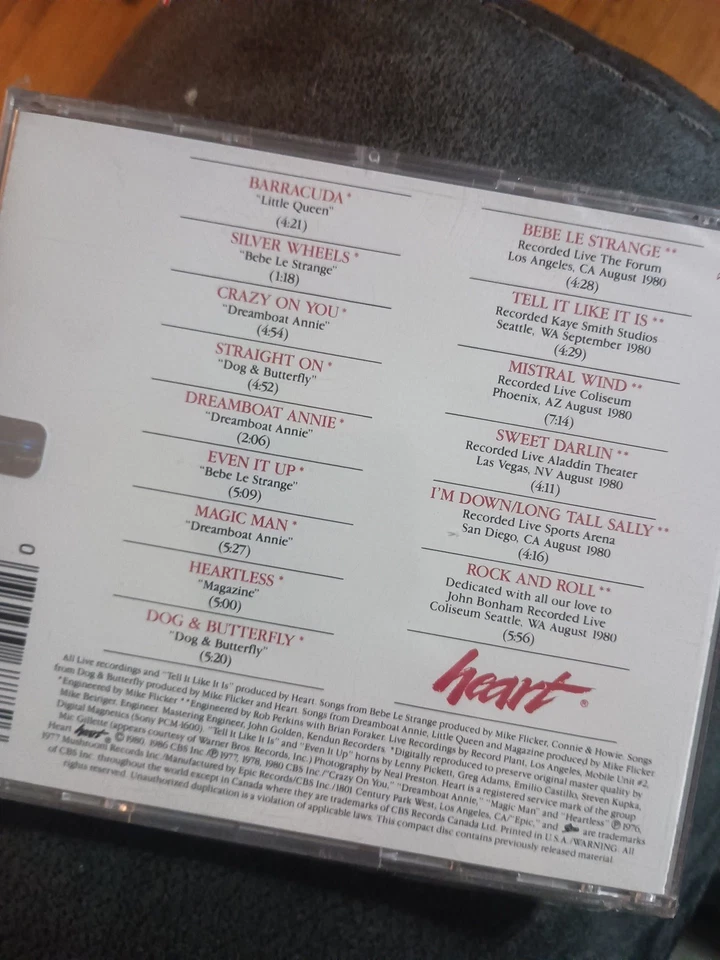 Heart Greatest Hits CD Foto 2 de 3