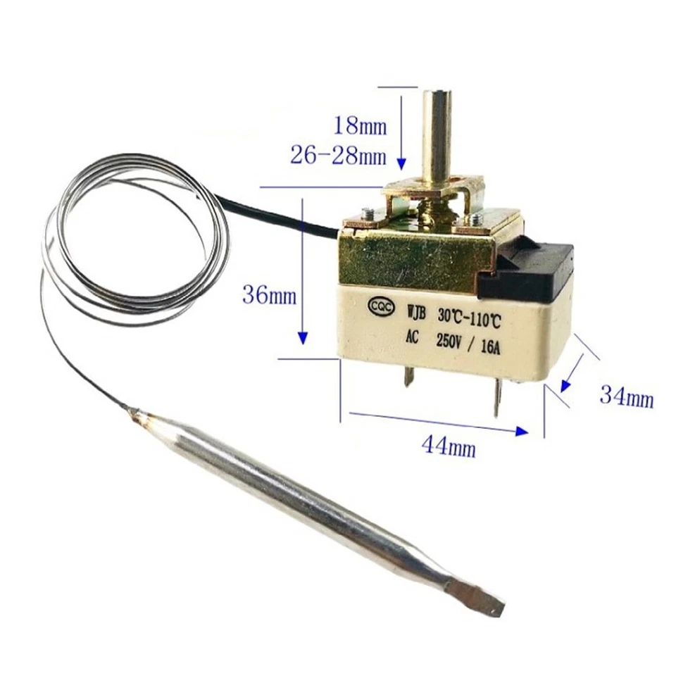 Efficient Heating Electric Fan Thermostat Steel And Plastic For Electric Oven - Image 4 of 4