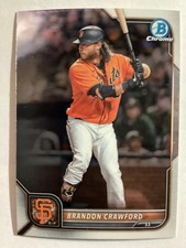 Brandon Crawford 2022 Bowman Chrome Sapphire #75 - SF Giants UCLA Bruins