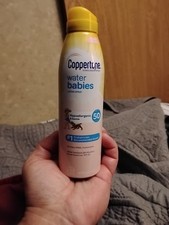Coppertone Sunscreen Water Babies Lotion Spray SPF 50 Hypoallergenic 6 OZ.