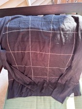 vintage dockers sweater size xl black with checkered pattern