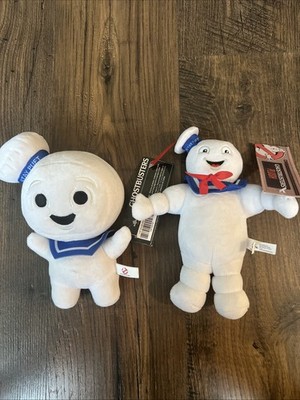 Lot Of 2 Ghostbusters Stay Puft Marshmallow Man Plush Toy Factory 9''