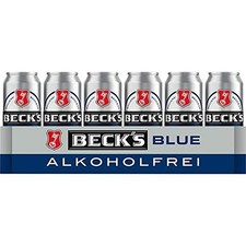 Beck's Blue Alkoholfrei, EINWEG (24 x 0,5l Dosen) inkl. 6,00 Euro Pfand MHD 2/26