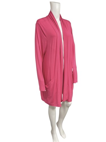 Torrid superweiche Strick-Cardigan Staubtuch lang hellrosa vorne offen Damen 2X - Bild 2 von 7