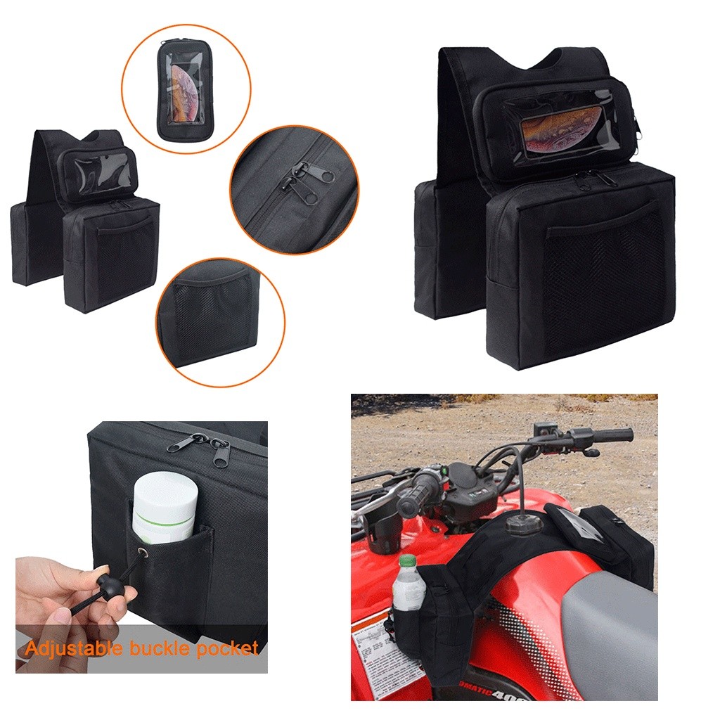 Organizador de Almacenamiento de Alforjas ATV Mochila de Tanque para ATV Motocicletas