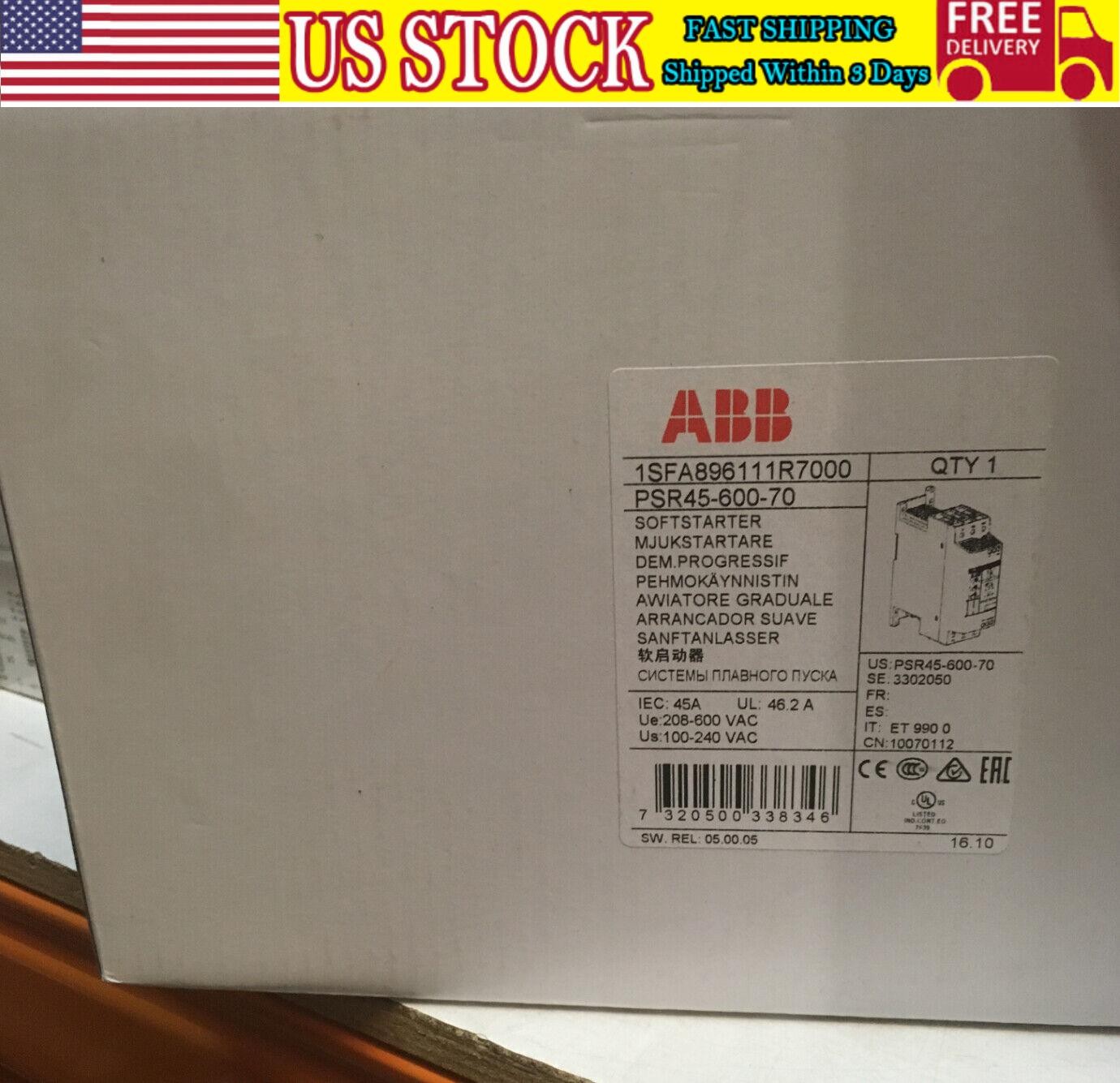 ABB Soft Starters PSR Compact PSR45-600-70 US Free TAX