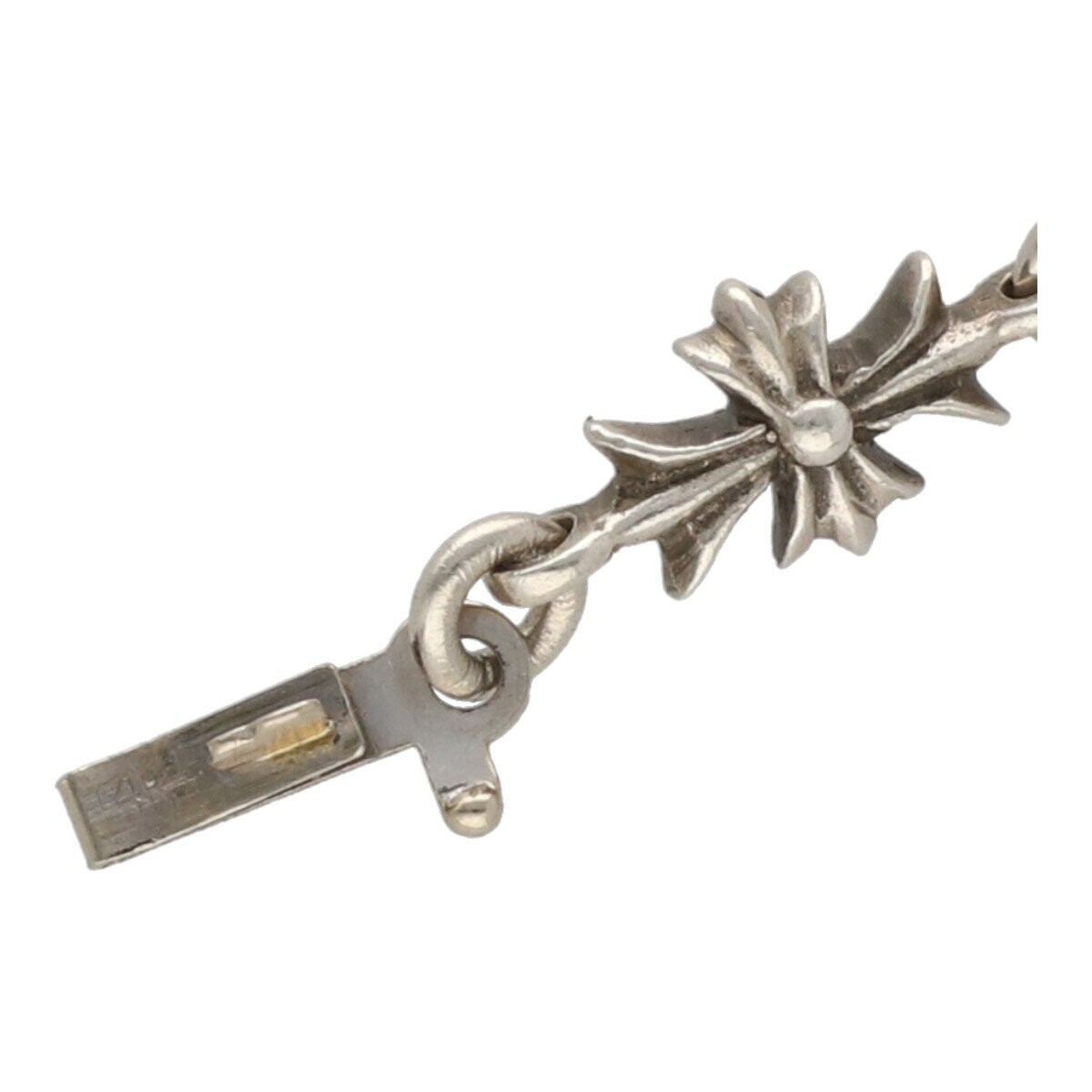 Chrome Hearts Tiny E CH Plus /w Tiny Fat Cross Pendant Silver