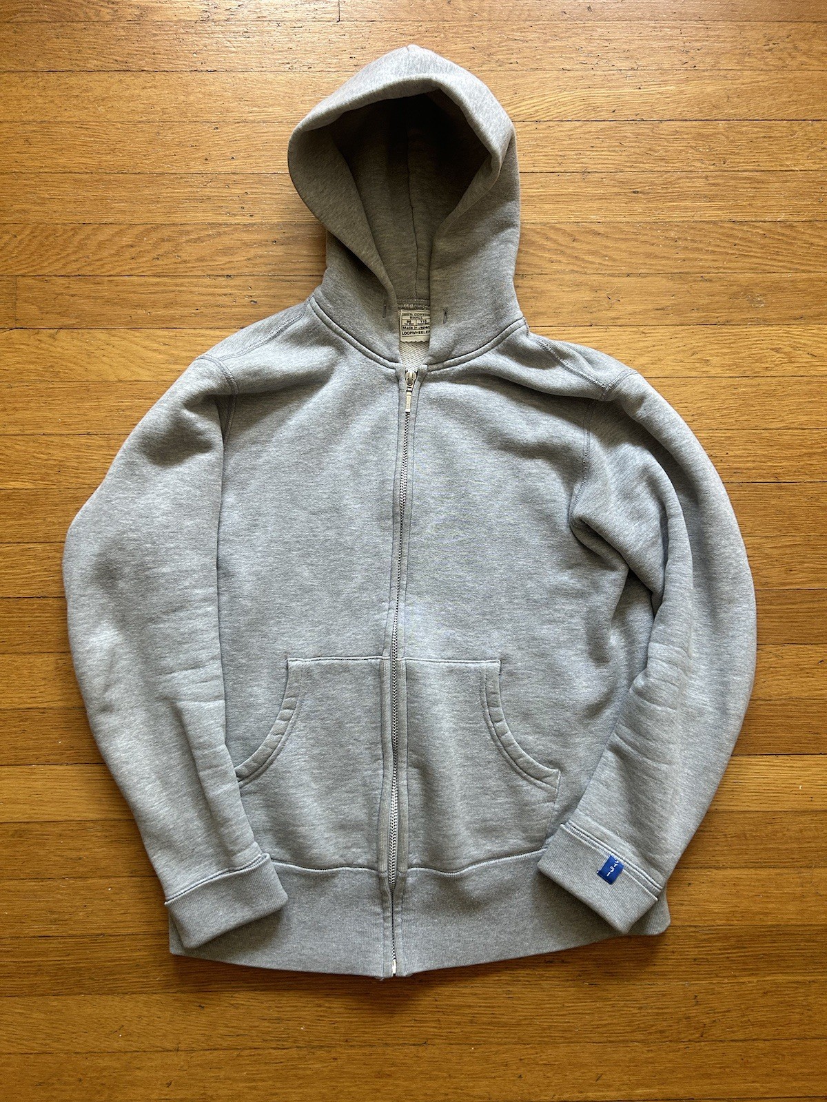 Loopwheeler Japan Zip-up Hoodie Sweatshirt Small