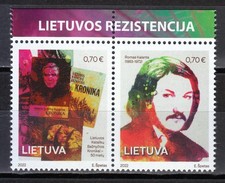 Lituanie 2022 MNH Résistance en Lituanie lot de 2 timbres **