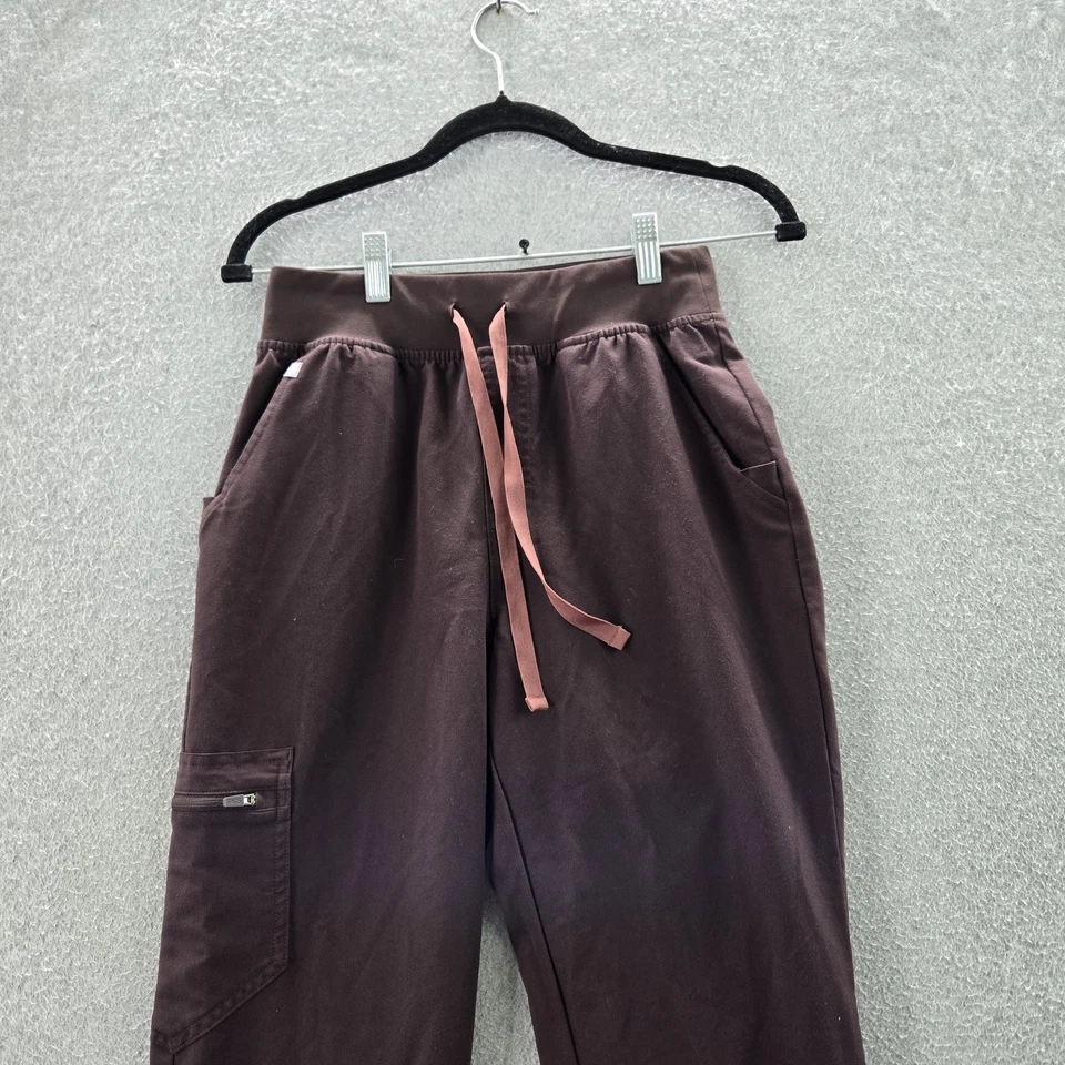 Pantalones Médicos FIGS Mujer XS Alto Marrón Cremallera 30" Entrepierna Foto 4 de 4