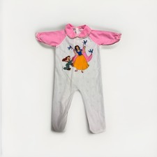 Vintage Baby Sleeper - Disney - Snow White - 1980  s Snap Square Button 0-3 Month