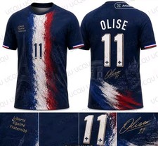 Maillot Olise Michael Olise Fu&szlig;ball T-Shirt Frankreich Fan Sport Repro