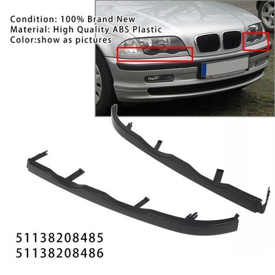 2PCS Front Bumper Headlight Lower Molding Trim Für BMW 3 Series E46 4Door 98-01.