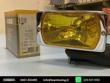 Faro Fendinebbia Rettangolare Cibié Elysee Con Lente Gialla E Cornice Cromata, S