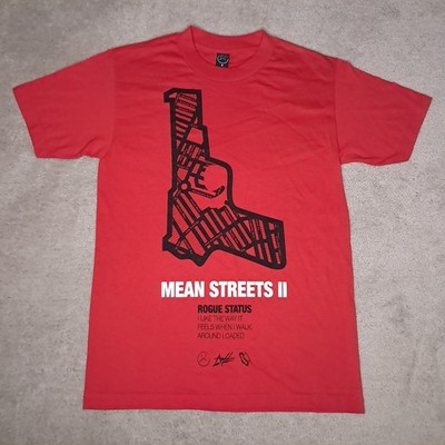 Rogue Status T-shirt Mens Small Red Rob Dyrdek Machine Gun Mean Streets Vtg Y2k