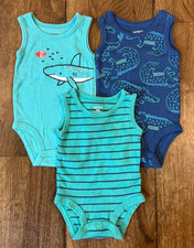 Carters Baby Boy Rompers 3 Months Outfit Clothes Summer Lot Tank Top Bodysuits