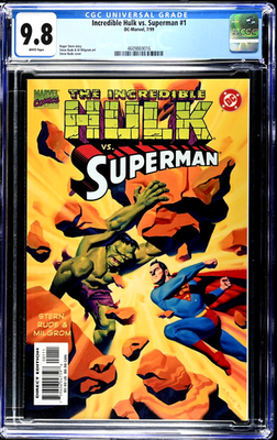 Incredible Hulk vs. Superman (1999) CGC 9.8 NM/MT White Rude