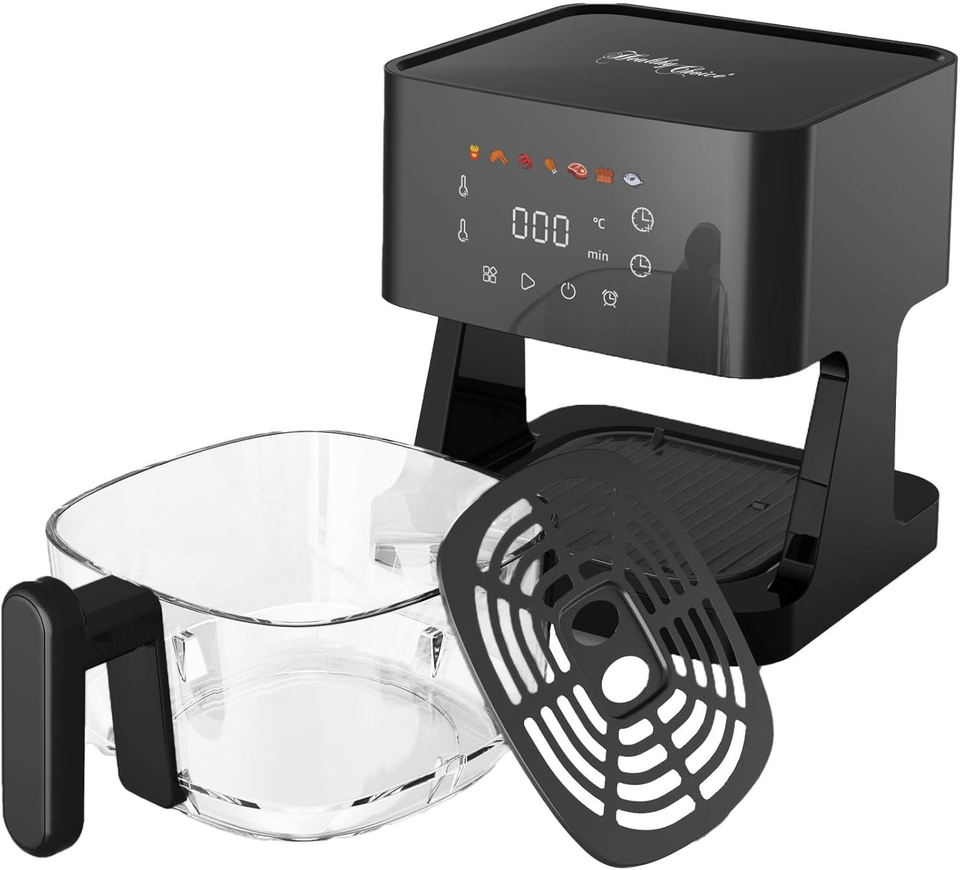 Panel Server Advanced 5L Glass Digital Air Fryer with Touch Control Panel, 7 Presets ...