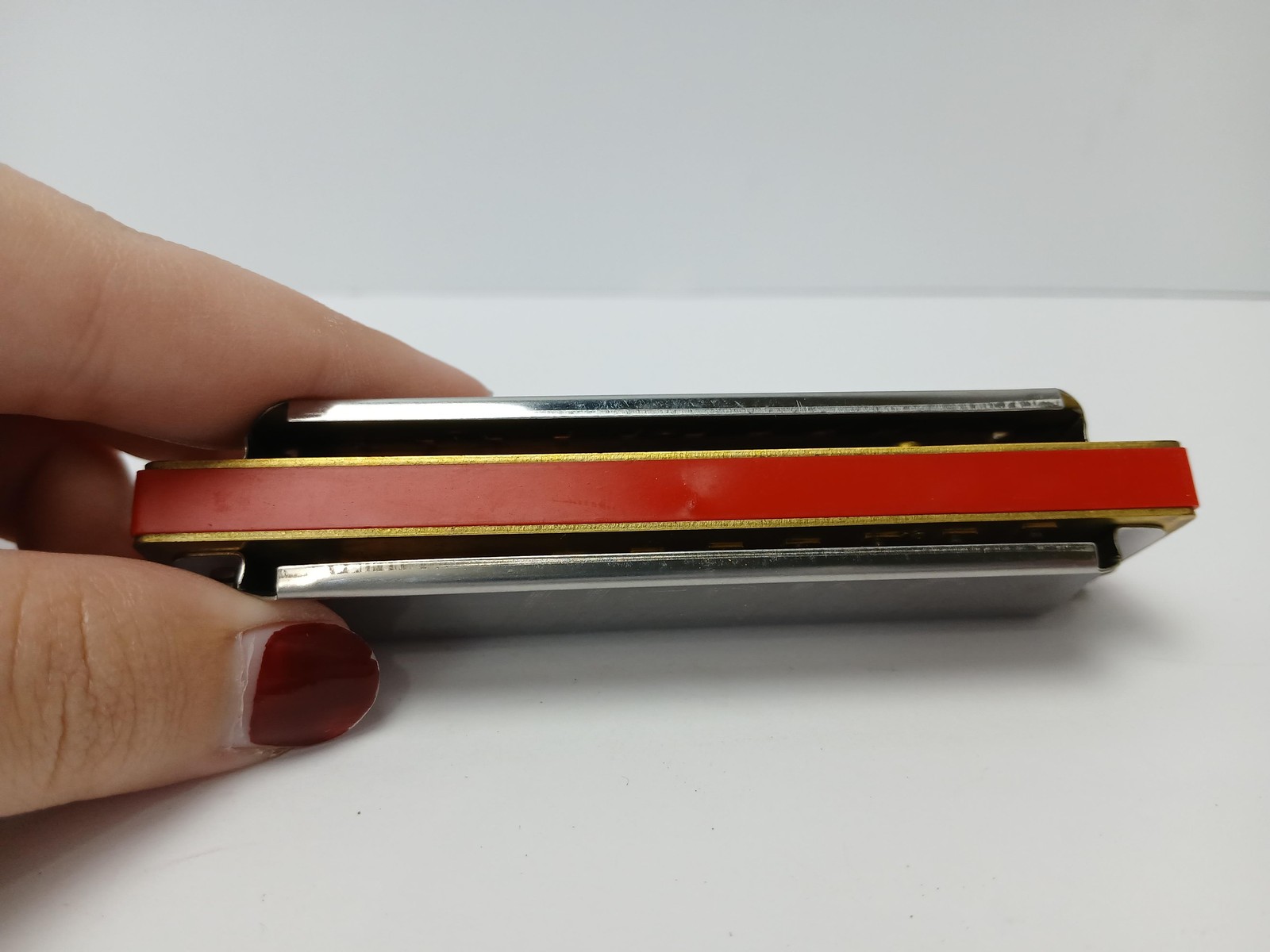 Hering Free Blues Harmonica 10-Hole Diatonic Key of C with Case Red Comb Brazil