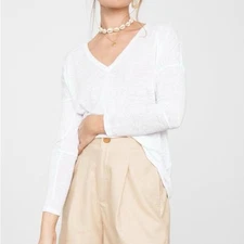 Rails White Aden Long Sleeve Top Size X-Small NWT