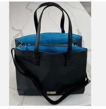 Versace Fragrances Black Tote Shoulder Carry-on Handbag NEW