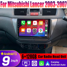 9''Carplay & AndroidAuto Car Radio Head Unit GPS For Mitsubishi Lancer 2003-2007