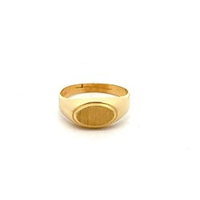 Gelbgold Herrenring 585 / 14 Karat – Siegelring – 2,12 g – Gravurmöglichkeit