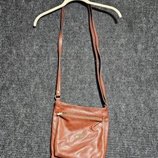Borsa a tracolla Cuoieria Fiorentina in pelle marrone ciottolato made in Italy piccola borsetta