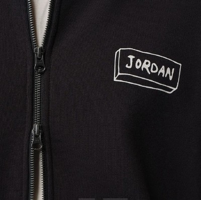 Nike Jordan Union x Fragment x Jordan Front Zip Hoodie (Black/Sail