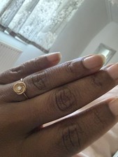 Annamaria Cammilli 18ct Orange Apricot Gold 0.06ct Desert Rose Ring. Lab created