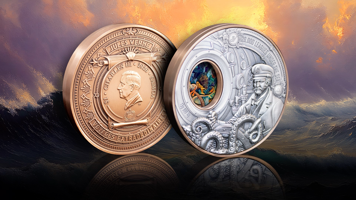 2026 Samoa 20,000 Leagues Under The Sea ROTATING BiMetallic $1