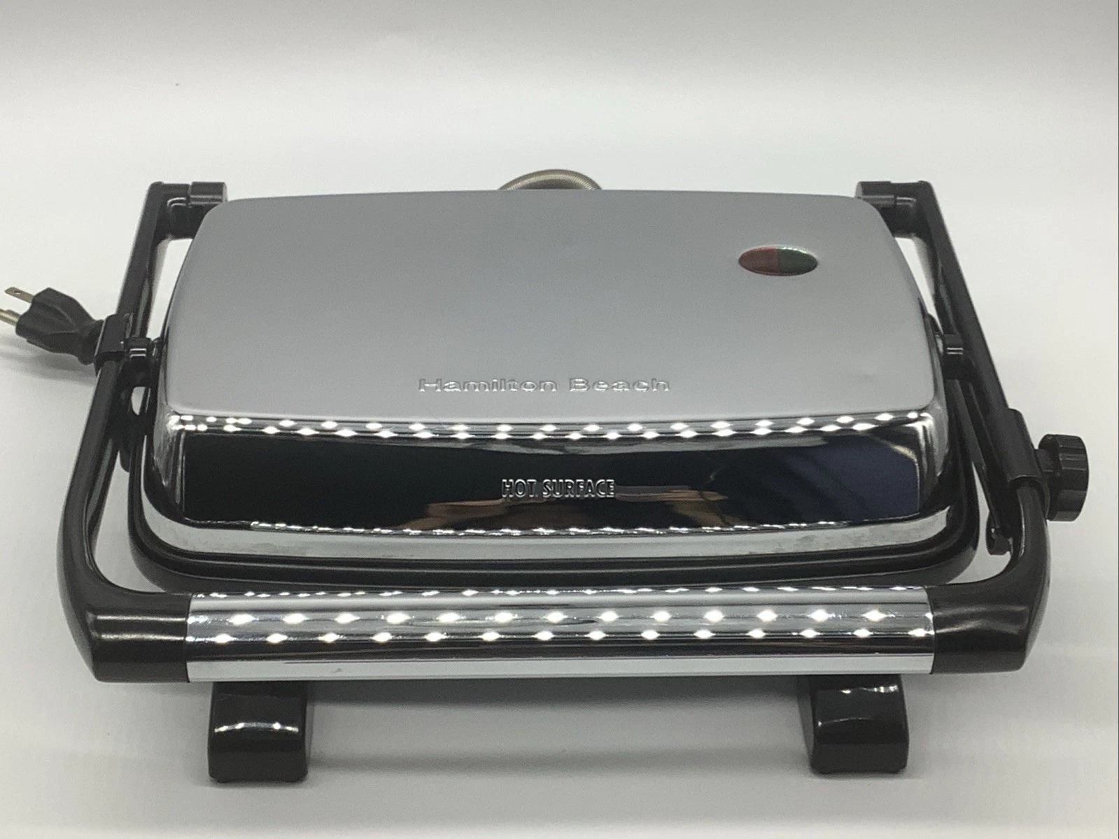 Hamilton Beach 25450 Silver PANINI PRESS Gourmet Sandwich Maker FREE SHIPPING!
Opens in a new window