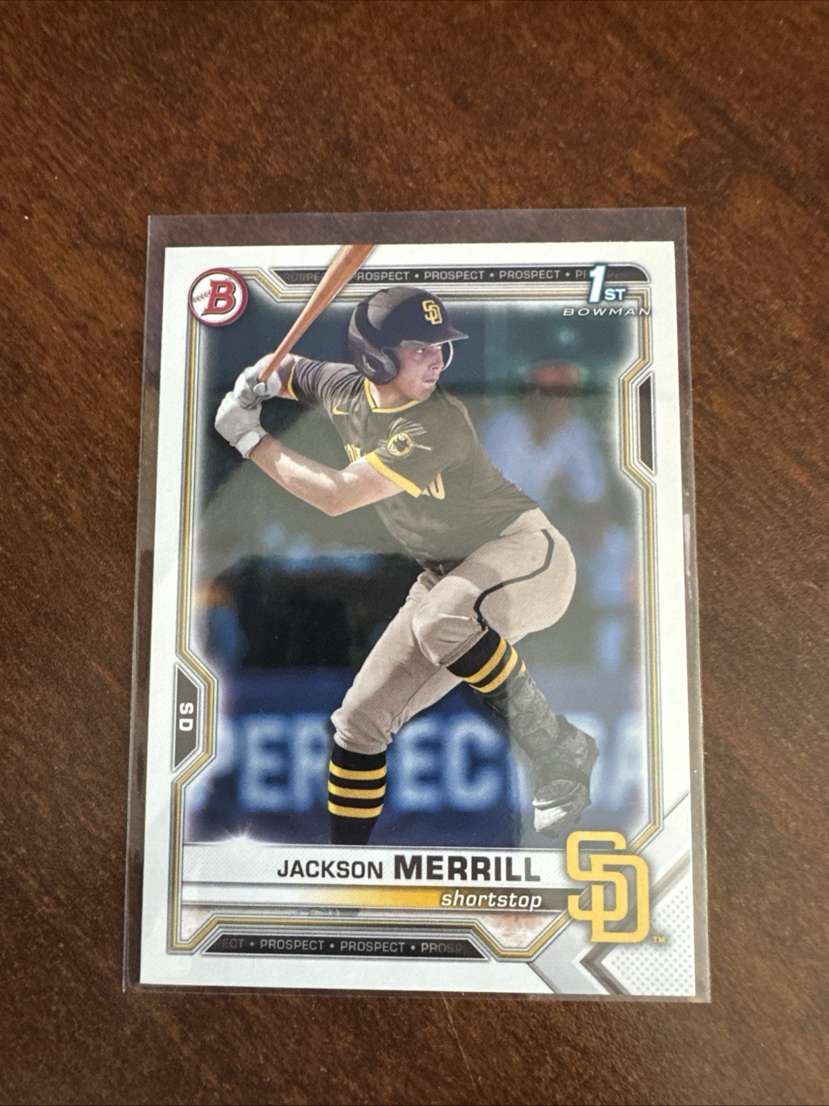 2021 Bowman Draft #BD-119 Jackson Merrill San Diego Padres 1st Bowman