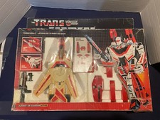 Transformers G1 Jetfire 100  W  Box Hasbro 1984 Bandai Rough Box But Complete