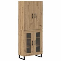 Highboard 2Er Set Artisan Eiche 180X69,5X34 Cm Viel Stauraum