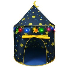 Play Tent for Boys, with Star Lights and Storage Carrying Bag, Pop Up Play Te...