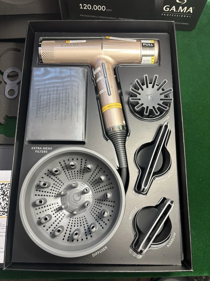ДЕФЕКТНЫЙ GAMA GAMA ИТАЛИЯ ПРОФЕССИОНАЛЬНЫЙ ФЕН IQ2 Perfetto Rose Gol G3D - Изображение 2 из 4