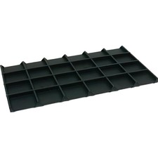 Black Faux Leather 24 Compartment Display Tray Insert