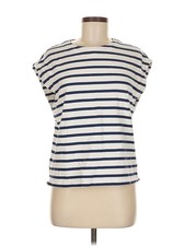 Adriano Goldschmied Women Ivory Short Sleeve Top M