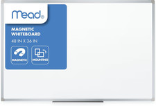Dry Erase White Board, 48" X 36" Magnetic Whiteboard for Horizontal or Vertical