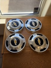 Original Chevy C10 Dog Dish Hubcaps 1978-1987 C10 Set Of 4 Used Original Chevy C10 Dog Dish Hubcaps 1978-1987 C10 Set Of 4 Used