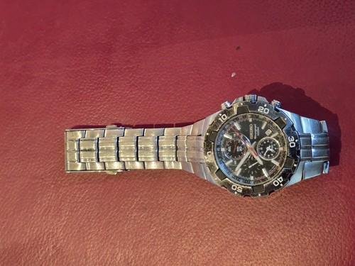 Reloj Seiko Hombre Cronógrafo 100M Cuarzo 7T62 - Imagen 5 de 19