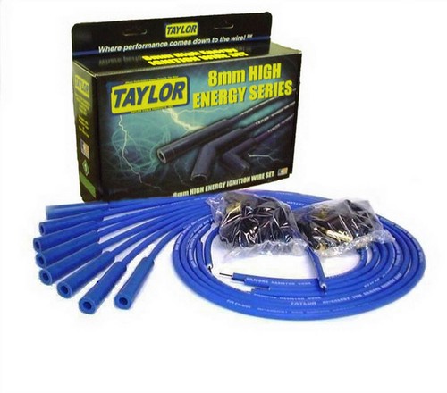 Taylor/Vertex TAY60655 Blue 8 mm Spark Plug Wire Kit fits V8 Performance Parts - Picture 2 of 9