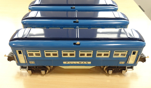 Lionel 4-Car O Gauge 2600 Series Set Two-Tone Blue 11-6004A / FedEx FS - Picture 16 of 20