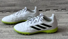 Adidas Copa Pure.3 TF Soccer Turf Shoes Kids White/Black Youth Cleats Size 3.5