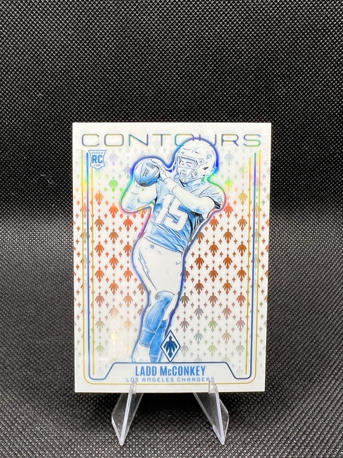 2024 Panini Phoenix Football - Chargers Ladd McConkey Contours #CON-LMY (RC) NM