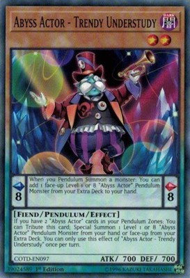 Abyss Actor - Trendy Understudy - COTD-EN097 - Common - 1st Edition - Heavily Pl